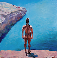 Nude man Indecision